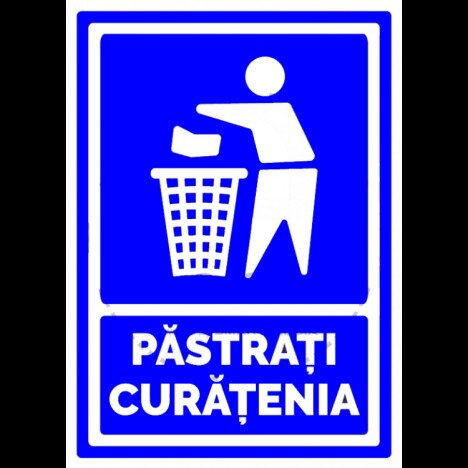 Semn de loc pastrati curatenia